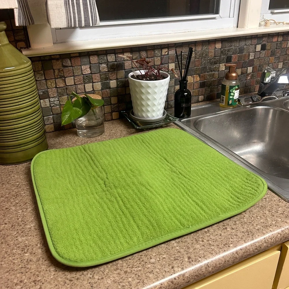 ESSENTIALHOME | Lime Green Kitchen Drying Mat